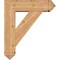 Ekena Millwork Traditional Arts and Crafts Smooth Bracket w/ Offset Brace, Western Red Cedar, 7 1/2"W x 26"D x 30"H BKT0806X26X30TRA03SWR - alternate 2